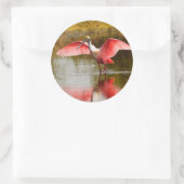 Löffel Runder Aufkleber (Tasche)