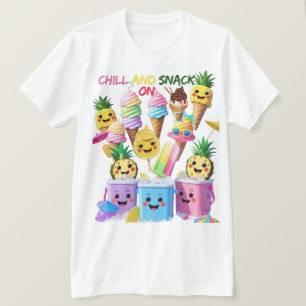 Löffel, Schluck, Lächeln – Sommer-Leckereien-T-Shi T-Shirt