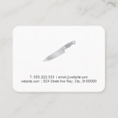 Löffel und Gewürze Visitenkarte (Rückseite)