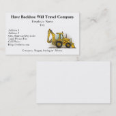 Löffelbagger-BaggerBaugewerbe-Karten Visitenkarte (Vorne/Hinten)