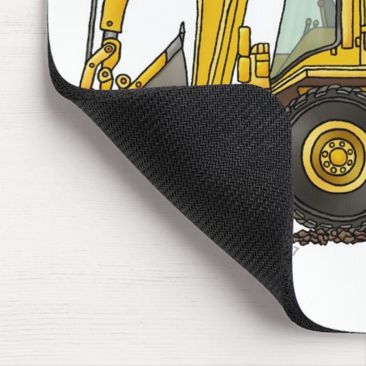 Löffelbagger-Baggerlader-Bau-Mausunterlage Mousepad (Ecke)