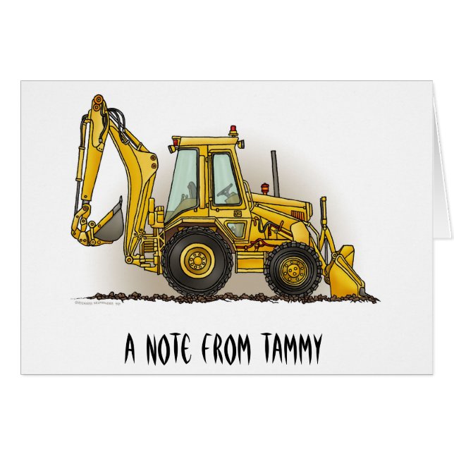 Löffelbagger-Betreiber (Vorderseite (Horizontal))