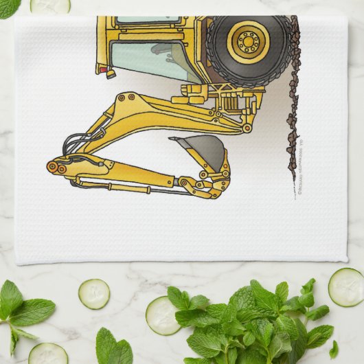 Löffelbagger-Betreiber Handtuch (Gefaltet)