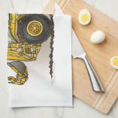 Löffelbagger-Betreiber Handtuch (Viertel Falte)