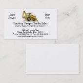 Löffelbagger-Betreiber Visitenkarte (Vorne/Hinten)