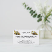 Löffelbagger-Betreiber Visitenkarte (Stehend Vorderseite)