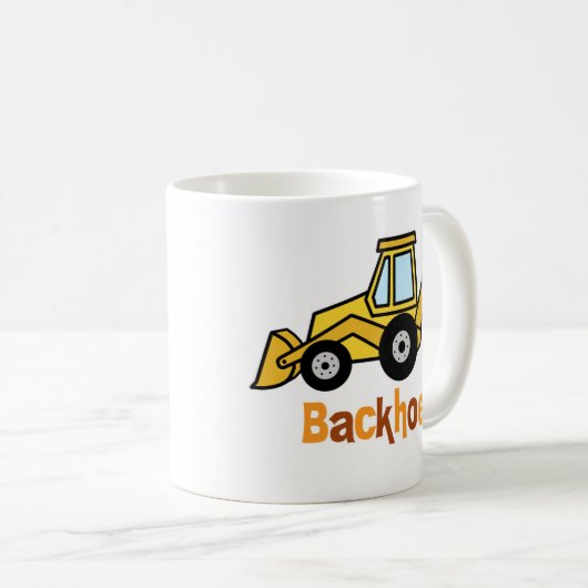 Löffelbagger Kaffeetasse (VorderseiteRechts)