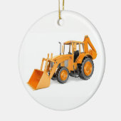 Löffelbagger Keramik Ornament (Links)