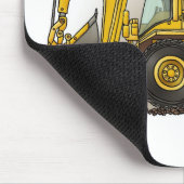 Löffelbagger-Mausunterlage Mousepad (Ecke)