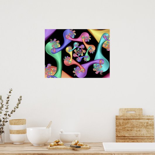 Löffelspirale Poster (Küche)