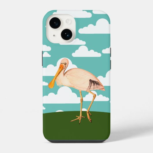 Löffler, Rosafarben iPhone Hülle (Rückseite)