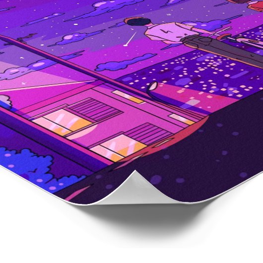 Lofi Aästhetik Poster (Ecke)