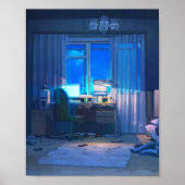 Lofi Anime Room Poster (Vorne)