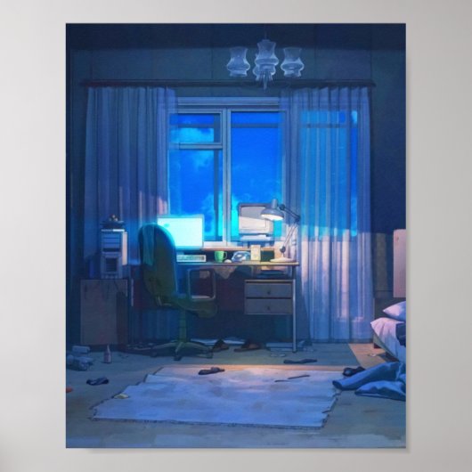 Lofi Anime Room Poster (Vorne)