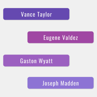 Lofi ästhetische Farben Wasserdichte Namensschilde Etiketten