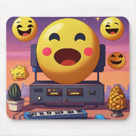 Lofi Emoji Vibes Mousepad (Vorne)