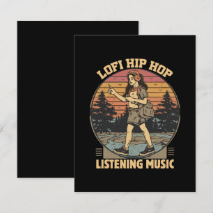 Lofi Hip-Hop Chillhop-Musik Begleitkarte