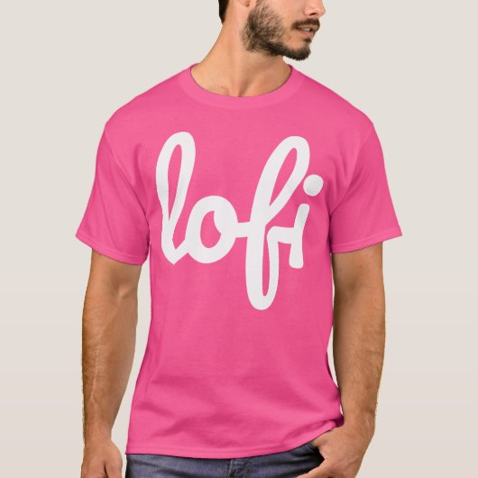 Lofi Hip Hop Lofi Cursive T-Shirt (Vorderseite)