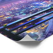 Lofi Stadt Poster (Ecke)