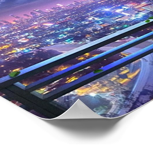 Lofi Stadt Poster (Ecke)