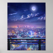 Lofi Stadt Poster (Vorne)