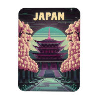 LoFi Vaporwave Retro 80er Japanischer Tempel Sakur