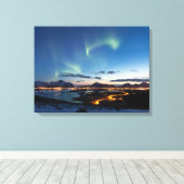 Lofoten Aurora Leinwanddruck (Insitu (Holzboden))