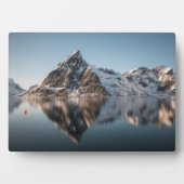 Lofoten Berglandschaft Foto Fotoplatte (Vorderseite)