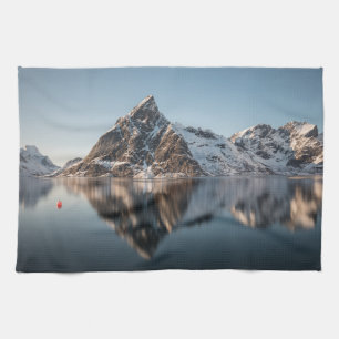Lofoten Berglandschaft Foto Geschirrtuch
