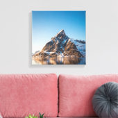 Lofoten Berglandschaft Foto Leinwanddruck (Insitu (Wohnzimmer))