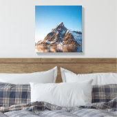 Lofoten Berglandschaft Foto Leinwanddruck (Insitu (Schlafzimmer))