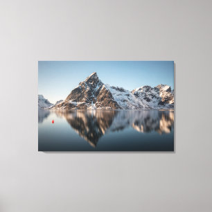 Lofoten Berglandschaft Foto Leinwanddruck