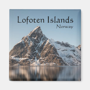 Lofoten Berglandschaft Foto Magnet