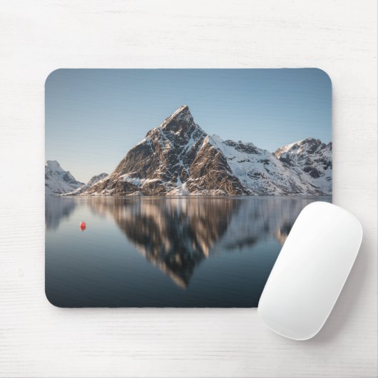 Lofoten Berglandschaft Foto Mousepad (Mit Mouse)