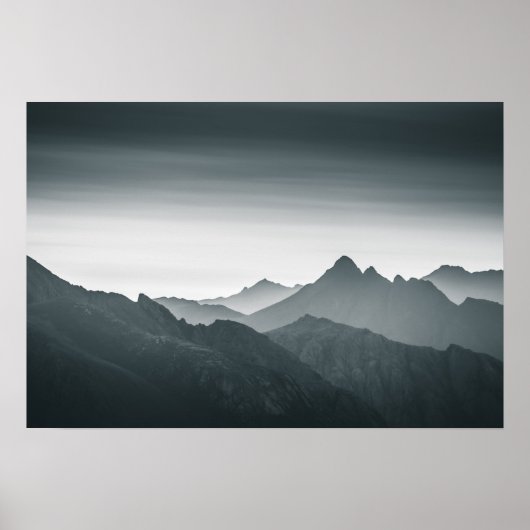 Lofoten Berglandschaft Foto Poster (Vorne)