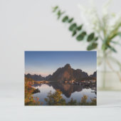 Lofoten - Dorf Reine Postkarte Text (Stehend Vorderseite)