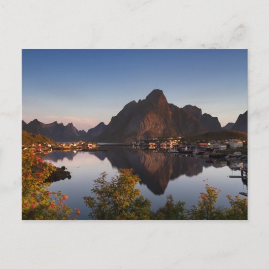 Lofoten - Dorf Reine Postkarte Text (Vorderseite)