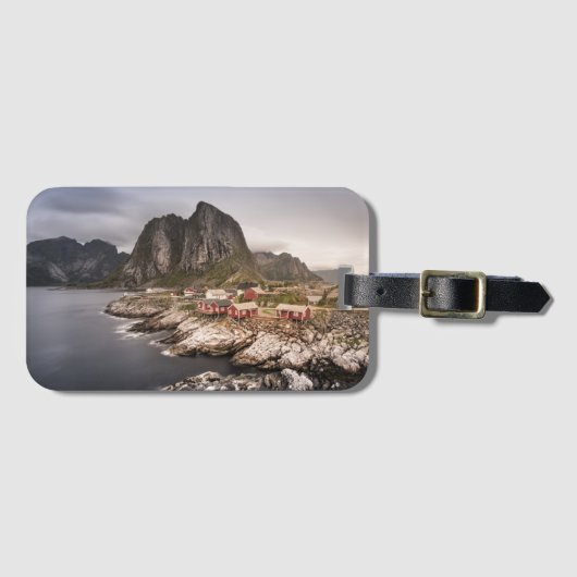 Lofoten Fischerdorf Hamnoya Gepäckanhänger (Vorderseite (Horizontal))