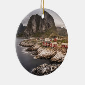 Lofoten Fischerdorf Hamnoya Keramik Ornament (Rechts)