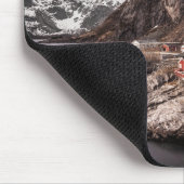 Lofoten Fischerdorf Hamnoya Mousepad (Ecke)