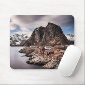 Lofoten Fischerdorf Hamnoya Mousepad (Mit Mouse)