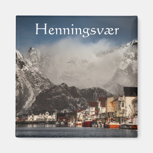 Lofoten Fishing Village Henningsvaer Magnet (Vorne)