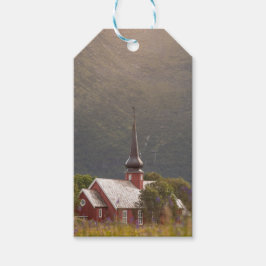 Lofoten Flakstad Church Geschenkanhänger
