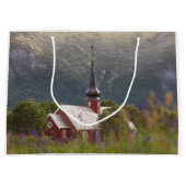 Lofoten Flakstad Church Große Geschenktüte (Vorderseite)