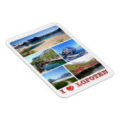 Lofoten - I Liebe - Norwegen - Magnet (Rechte Seite)