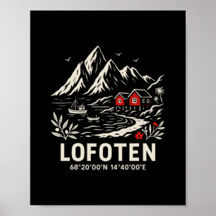 Lofoten Insel Norwegen Strandurlaub Poster
