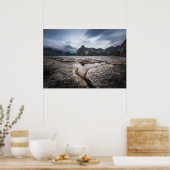 Lofoten Inseln Berglandschaft Foto Poster (Küche)