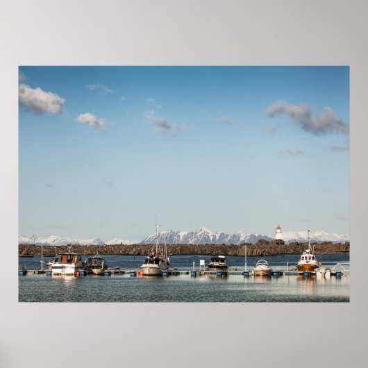 Lofoten Inseln Fischerboote Poster (Vorne)