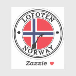 Lofoten Inseln Nordland Norwegen Siegel Sticker Ru