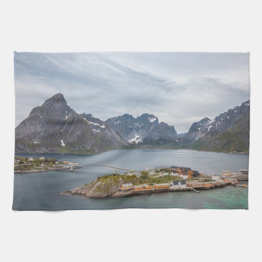 Lofoten Inseln Norwegen Geschirrtuch (Horizontal)
